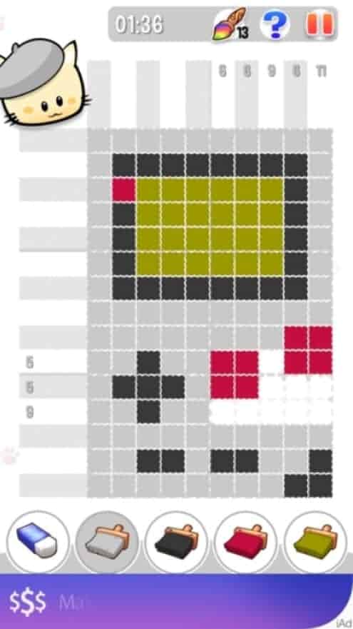 [ ] Hungry Cat Picross (iPhone, Android)